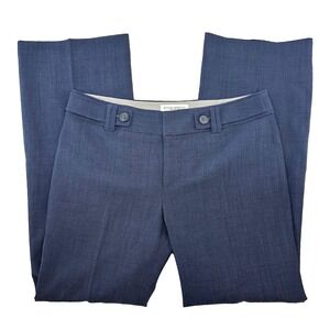BANANA REPUBLIC Jackson Fit Wool Trouser Dress Pants • 8 Petite Stretch • blue